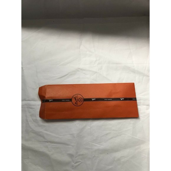 Hermes Reusable Paper Shopping Bag Orange 14.5" X 5.5" - Picture 10 of 10